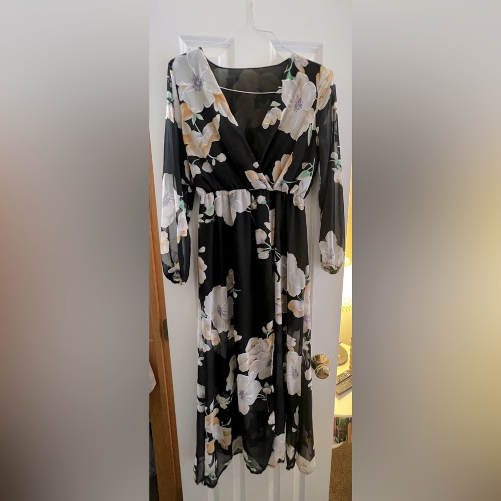 Black Floral Dress